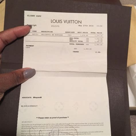 does louis vuitton buy back|louis vuitton wallet receipt.